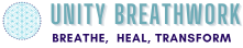 unity breathwork logo, breathe, heal, and transform