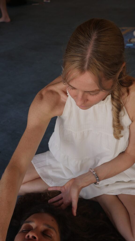 P1150933 – Unity Breathwork breathwork teacher Megan holding space